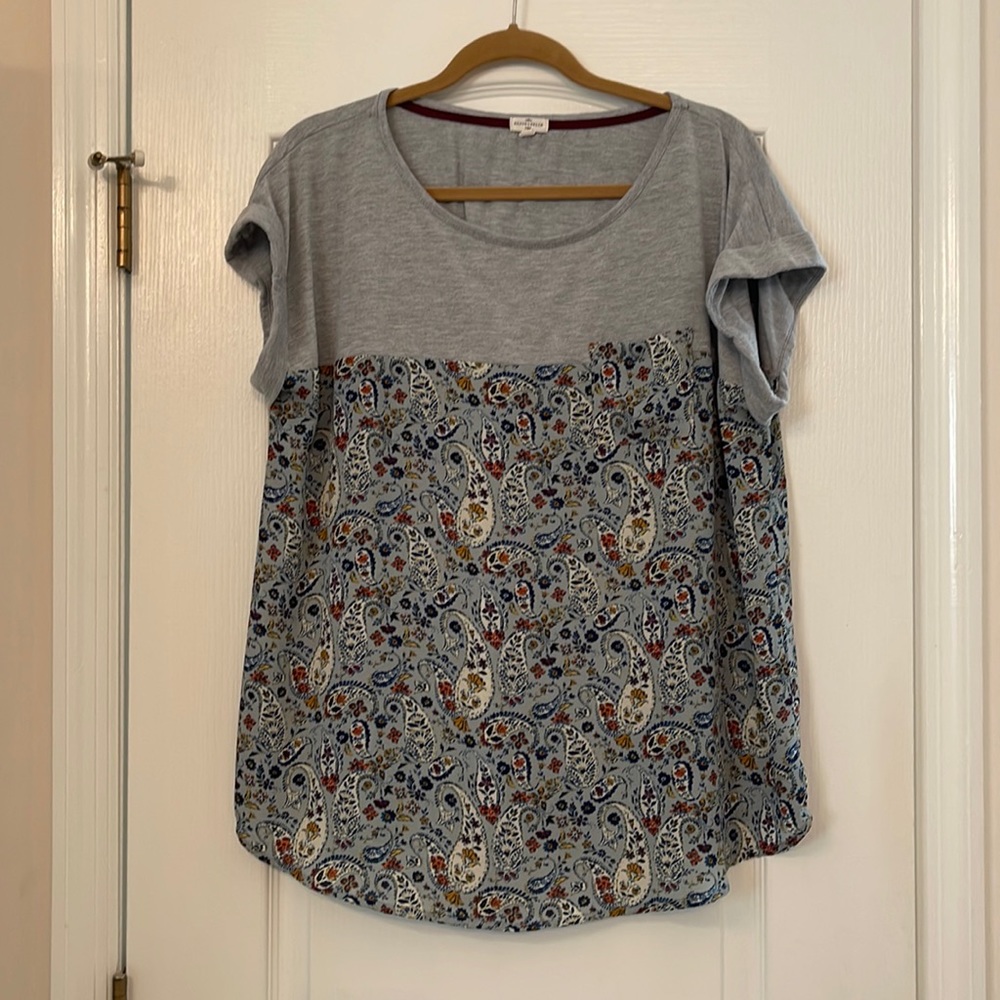 Mason and Belle Kinglake Mixed Material top from StitchFix
